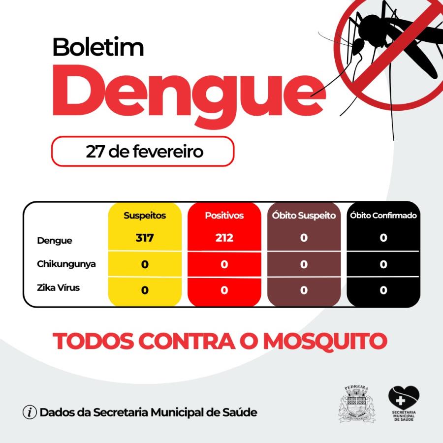 Boletim Dengue 27/02/2025