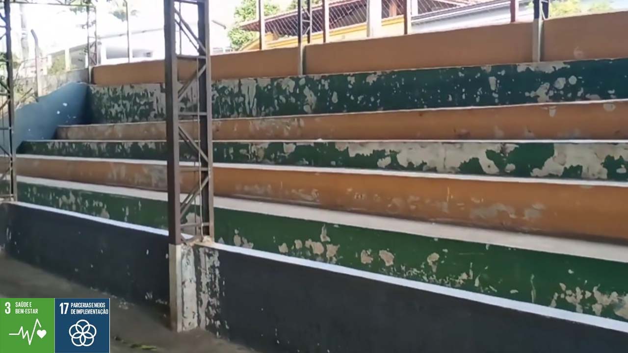 Secretaria de Esportes e Lazer de Pedreiraestá revitalizando espaços esportivos