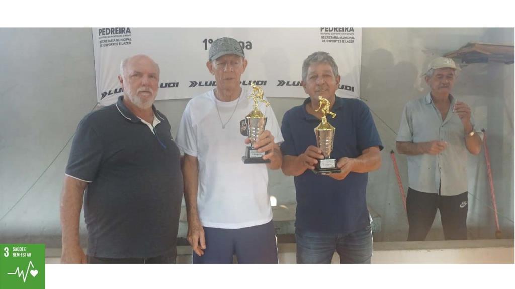 Toninho e Rodia são os campeões do Torneio de Bocha Cidade de Pedreira
