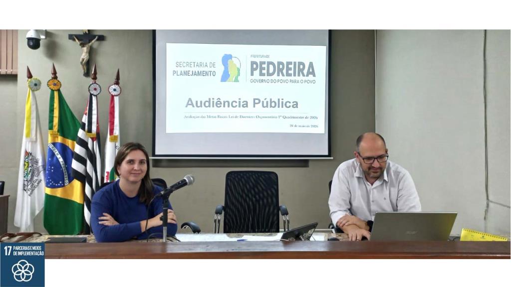 Prefeitura de Pedreira realizou Audiência Pública de prestação de contas do 1º Quadrimestre de 2026