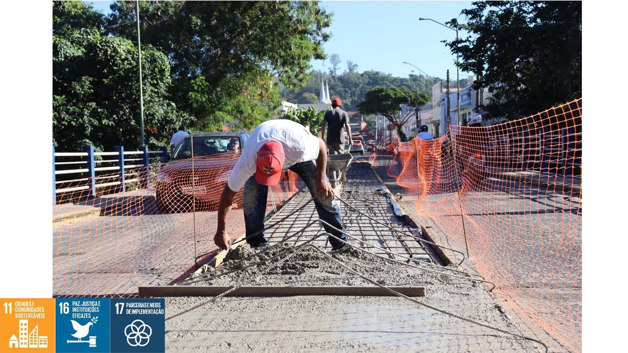 Prefeitura de Pedreira está reformando Ponte que liga o Centro com a Vila São José