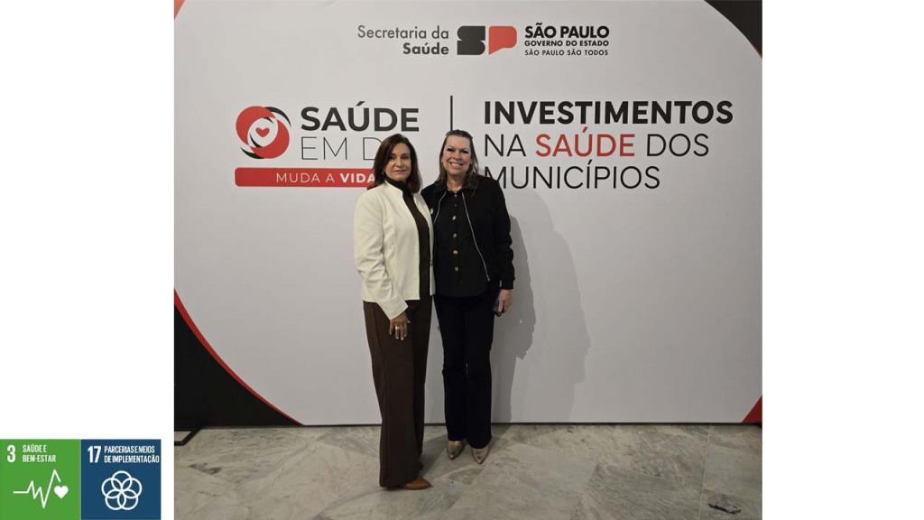 Vice-prefeita Magda Bellix e Secretária de Saúde Ana Lúcia participam de cerimônia de repasse de recursos da Saúde pelo Governo do Estado