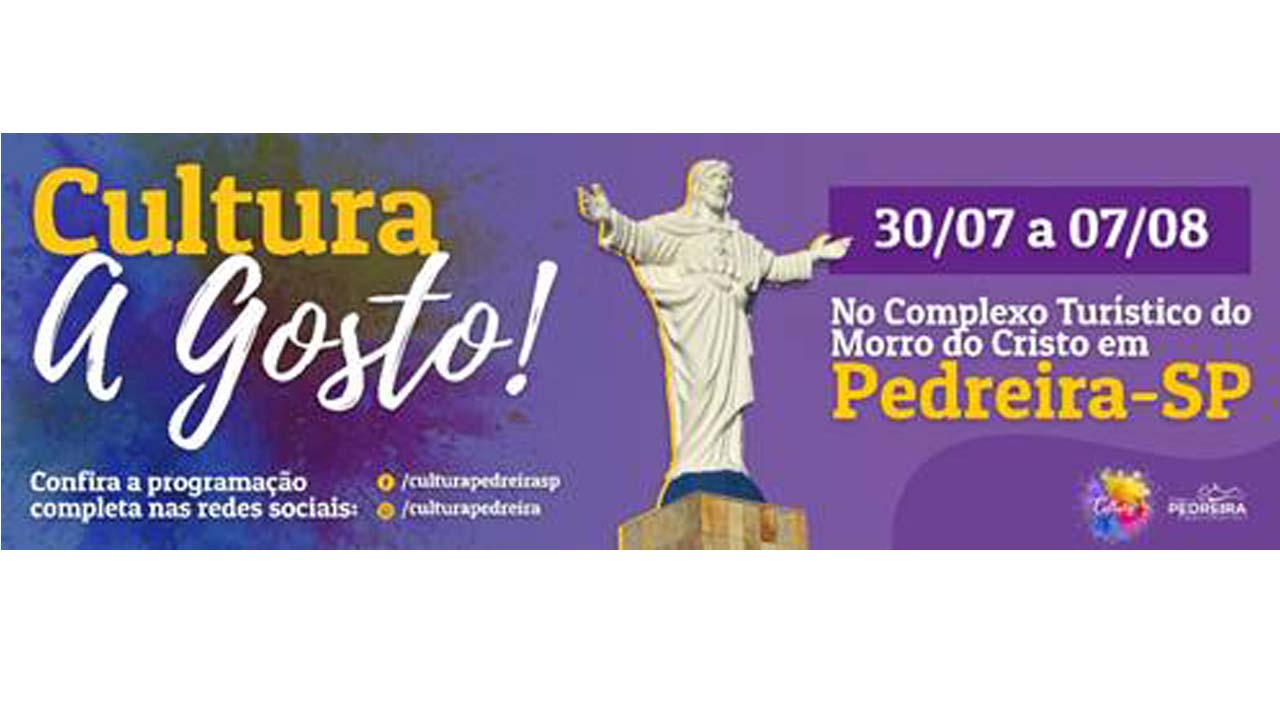 “Cultura A Gosto” reabre o renovado Complexo Turístico do Morro do Cristo, no dia 30 de julho