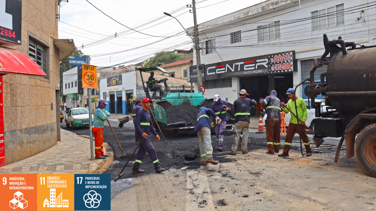 Após obras de infraestrutura viária parte da Avenida Dr. Silvio de Aguiar Maya recebe Recapeamento Asfáltico