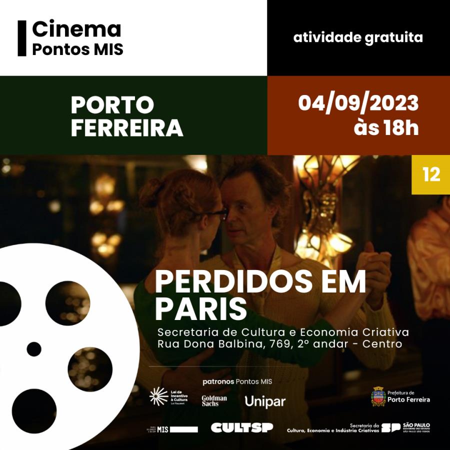 Projeto Pontos MIS exibe nesta segunda-feira o filme “Perdidos em Paris”