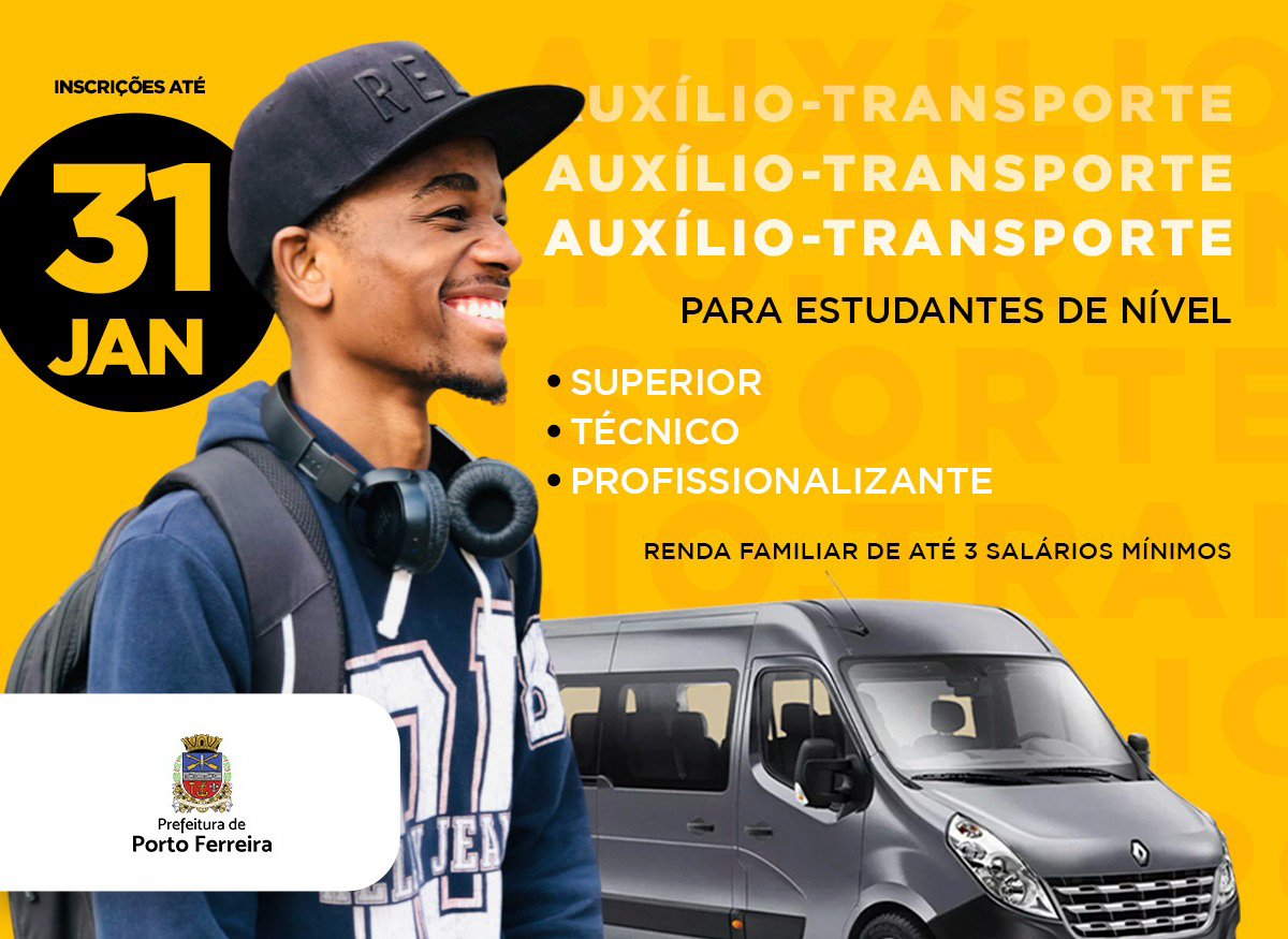 Inscrições para estudantes receberem auxílio transporte para o 1º semestre de 2025 vão até 31 de janeiro