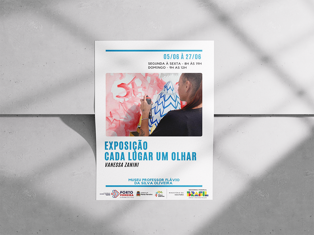 Exposição “Cada Lugar Um Olhar” destaca talento de Vanessa Zanini em Porto Ferreira