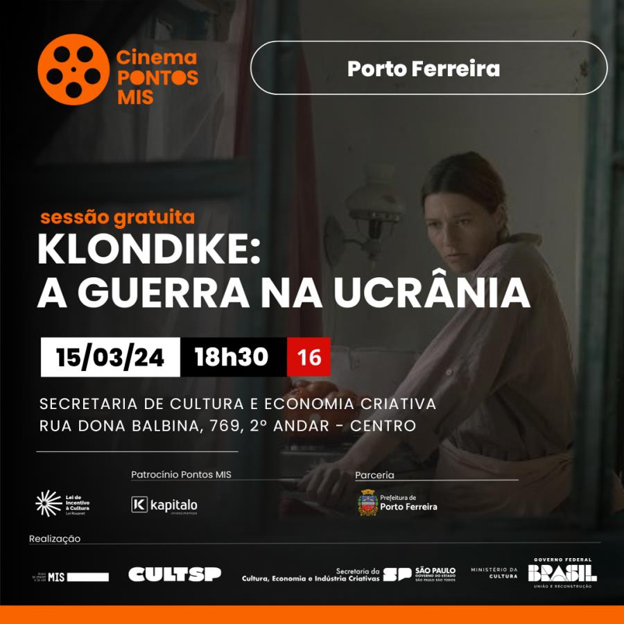 Projeto Pontos MIS exibe o filme “Klondike: a Guerra na Ucrânia” nesta sexta-feira