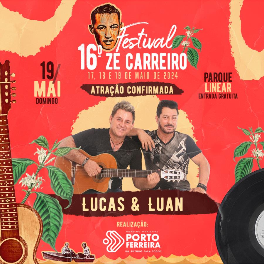 Lucas & Luan é mais uma atração confirmada para o 16º Festival de Música Raiz e Sertaneja Zé Carreiro