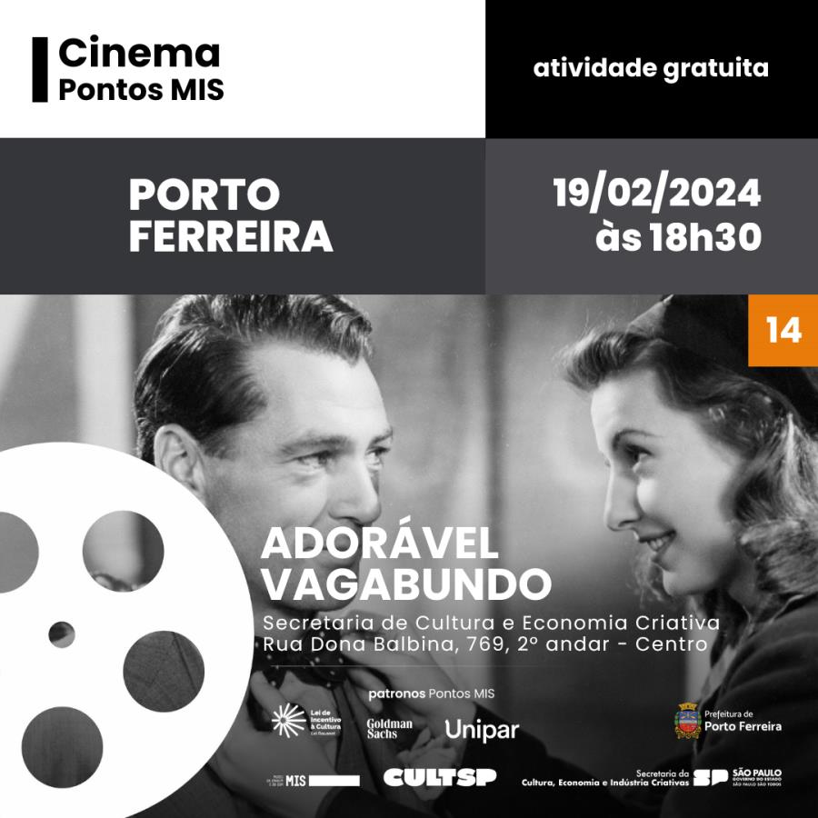 Projeto Pontos MIS retorna nesta segunda-feira, com o filme “Adorável Vagabundo”