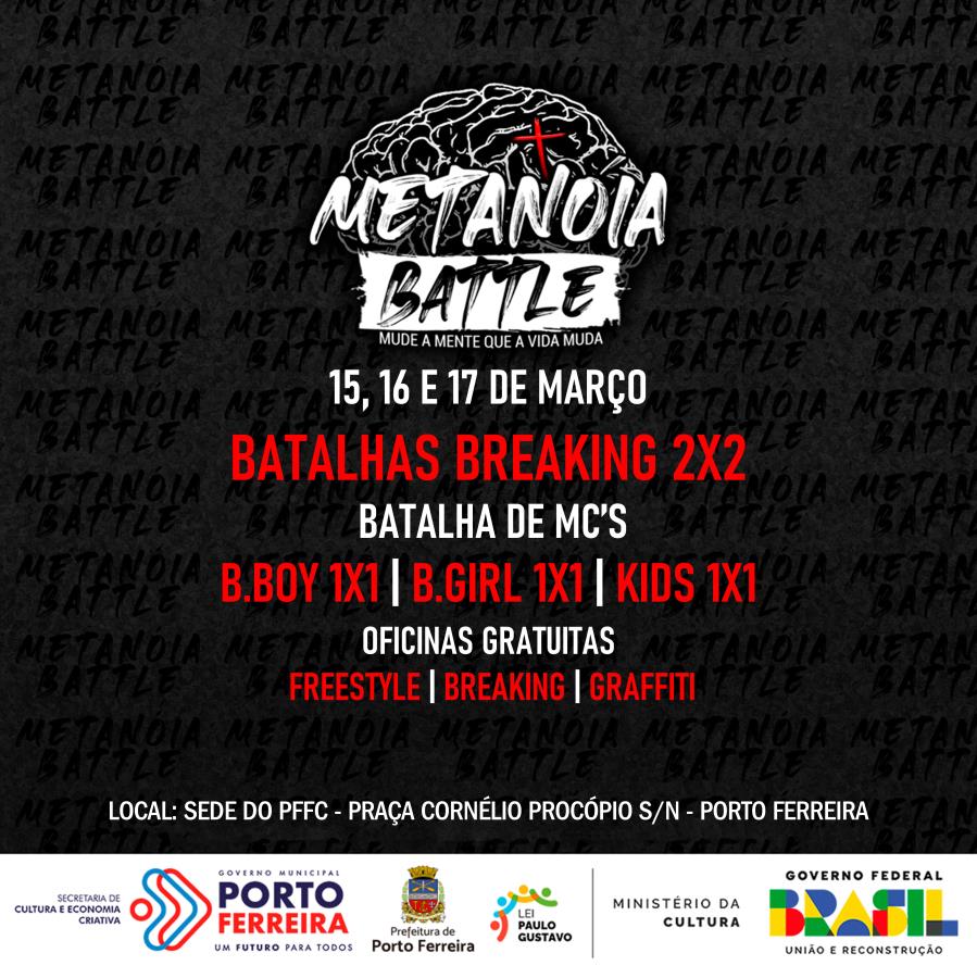 Lei Paulo Gustavo: Metanoia Battle traz a essência do hip-hop para Porto Ferreira