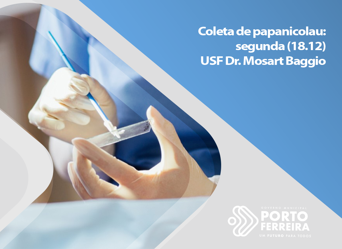 USF Dr. Mosart Baggio realiza campanha de coleta de papanicolau na segunda (18.12)
