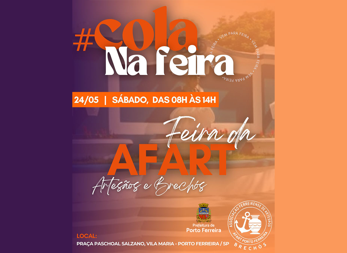 Afart realiza nova edição da feira de artesãos e brechós no sábado, na Vila Maria