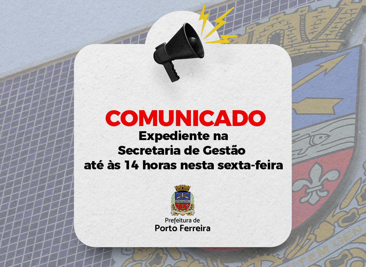 Expediente na Secretaria de Gestão vai ser encerrado às 14 horas nesta sexta-feira