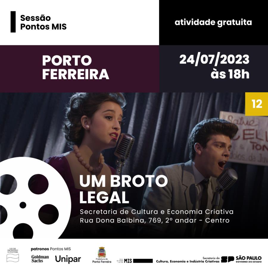 Projeto Pontos MIS exibe nesta segunda-feira o filme “Um Broto Legal”