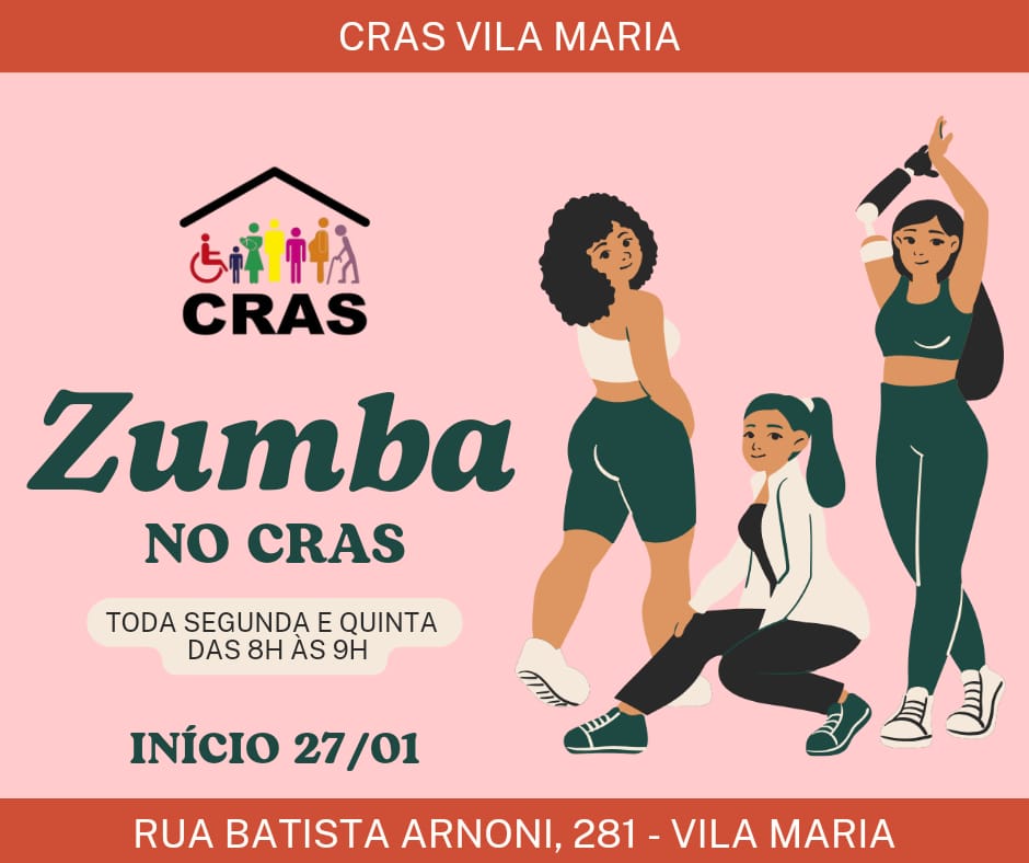 Zumba no CRAS da Vila Maria: Mova-se com Energia e Alegria!