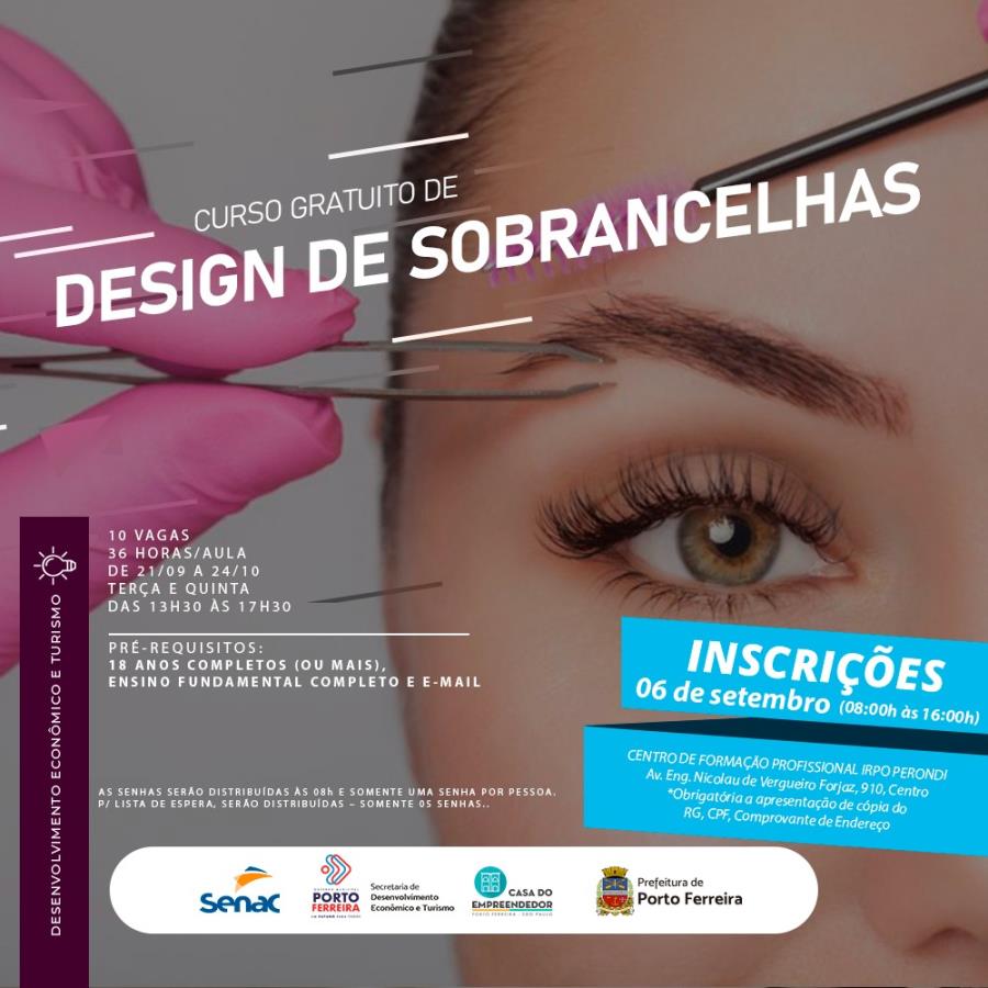 Curso de Design de Sobrancelhas Online Grátis