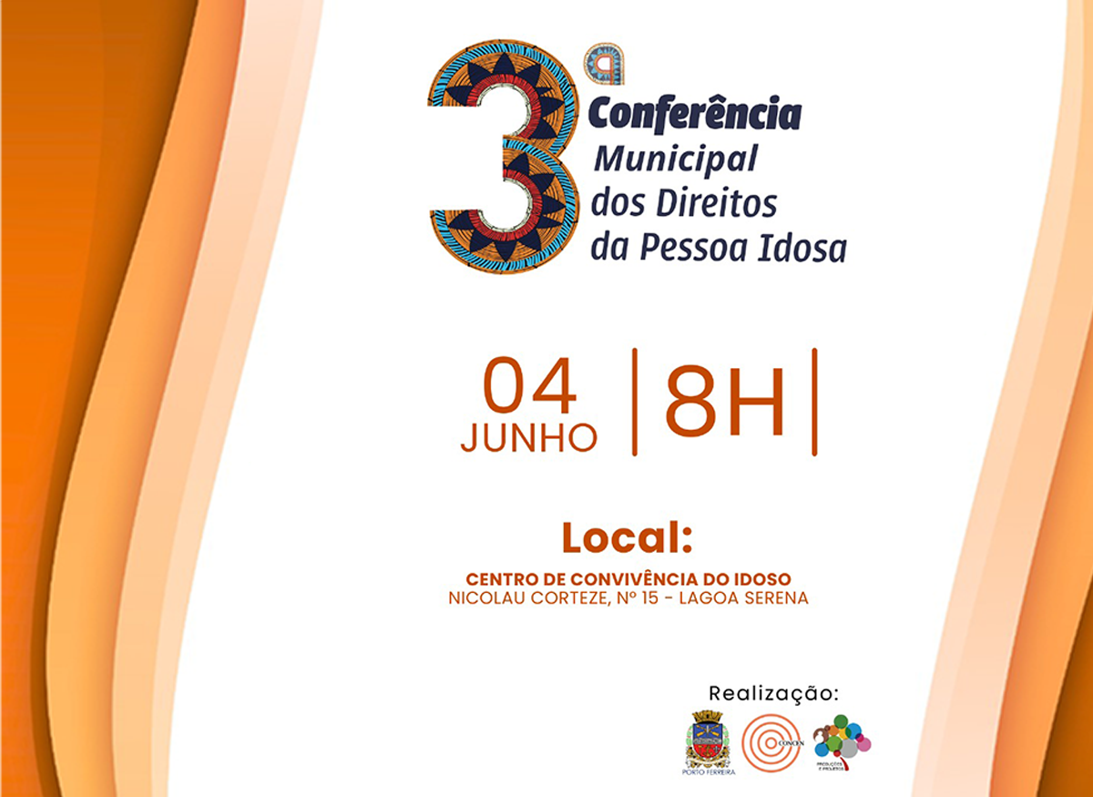 3ª Conferência Municipal dos Direitos da Pessoa Idosa acontece na próxima semana no CCI