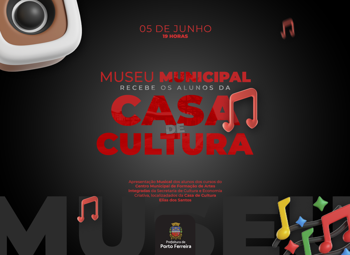 Apresentação dos alunos de música marca cerimônia de abertura de nova exposição no Museu Municipal