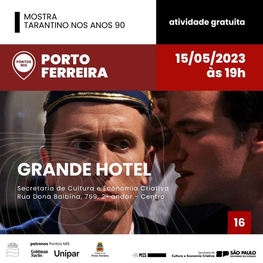 Projeto Pontos MIS exibe nesta segunda-feira o filme “Grande Hotel”