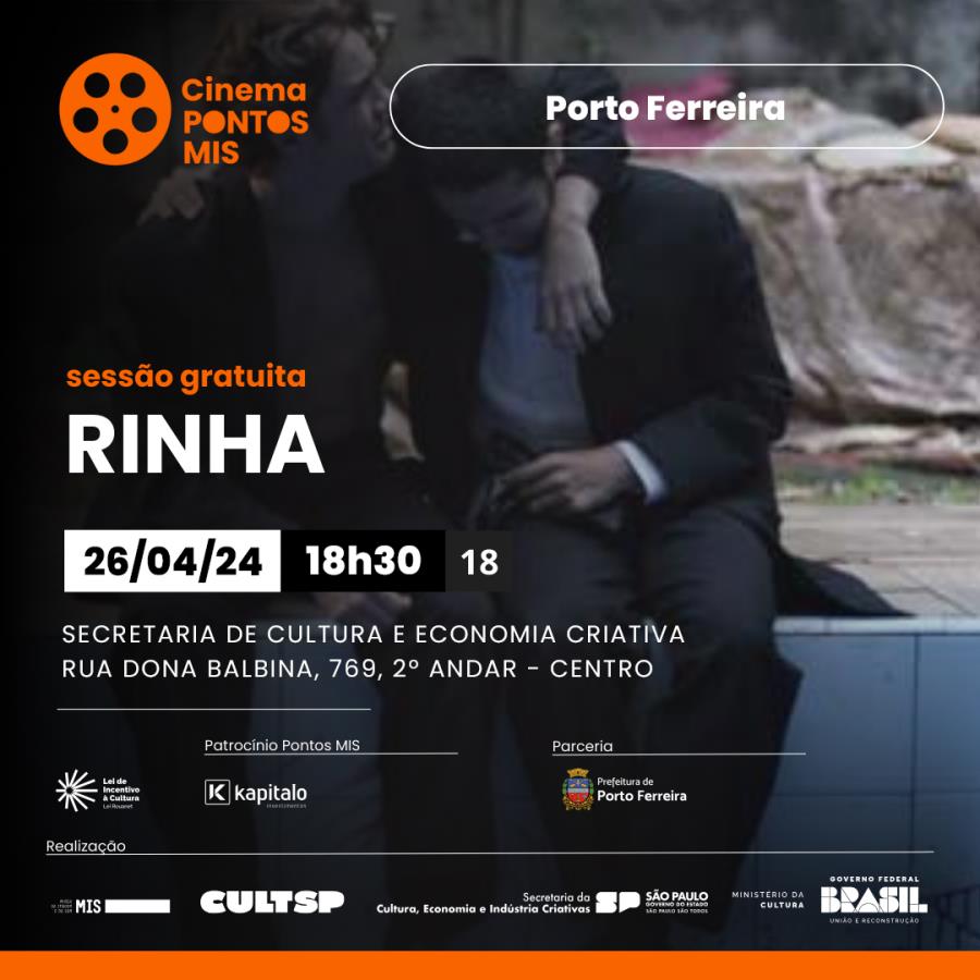 Projeto Pontos MIS exibe o filme “Rinha” nesta sexta-feira