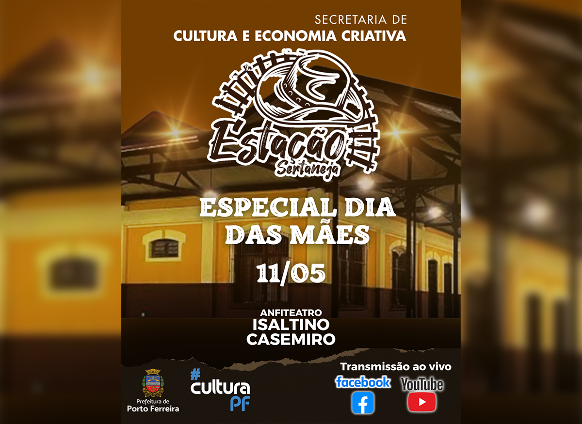Domingo especial: “Estação Sertaneja” homenageia as mães com show no Anfiteatro Isaltino Casemiro