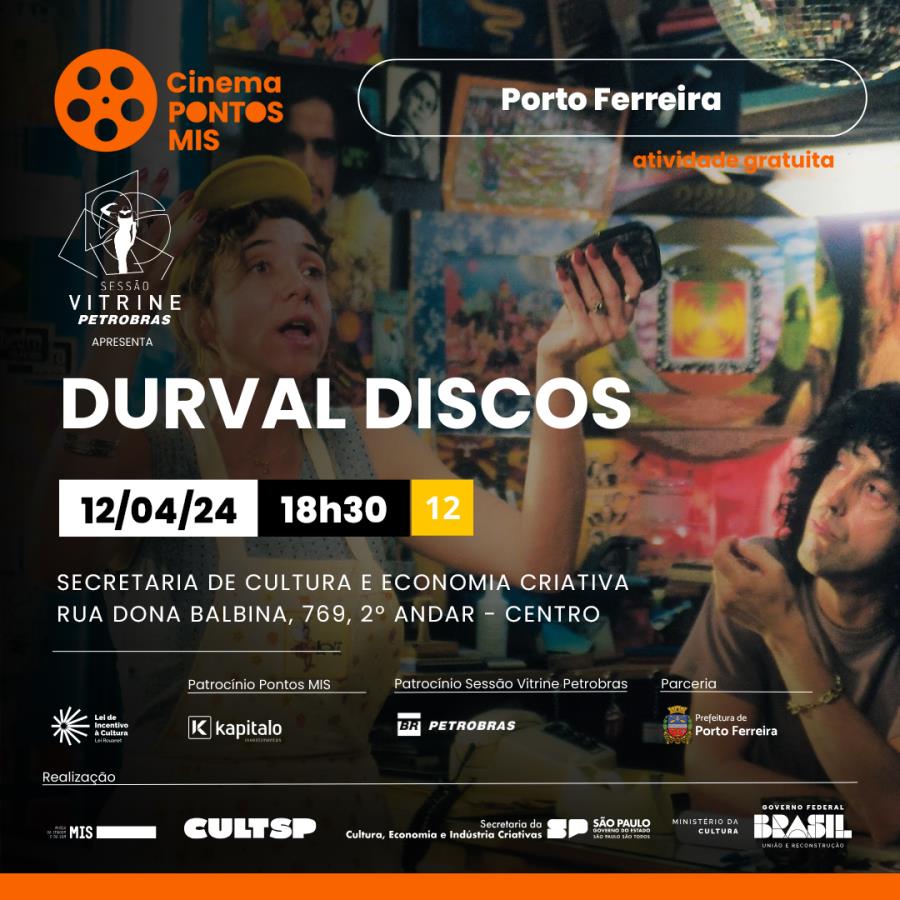 Projeto Pontos MIS exibe o filme “Durval Discos” nesta sexta-feira