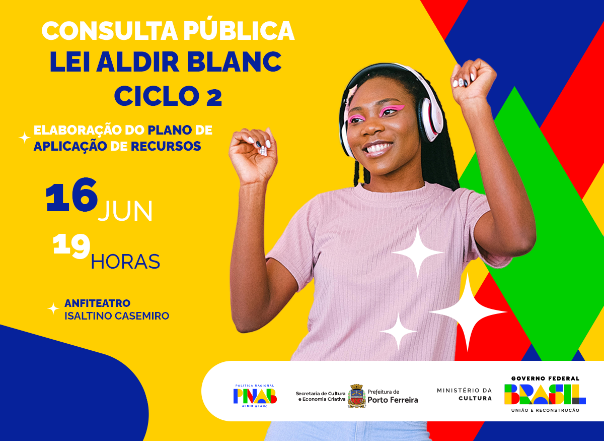 Cultura realiza consulta pública sobre o Plano de Aplicação de Recursos (PAR) da Lei Aldir Blanc