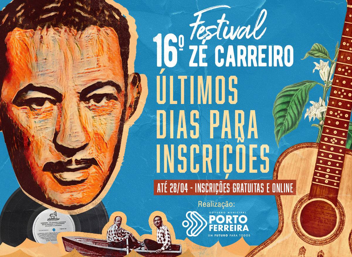 Últimos dias para se inscrever no 16º Festival de Música Raiz e Sertaneja Zé Carreiro