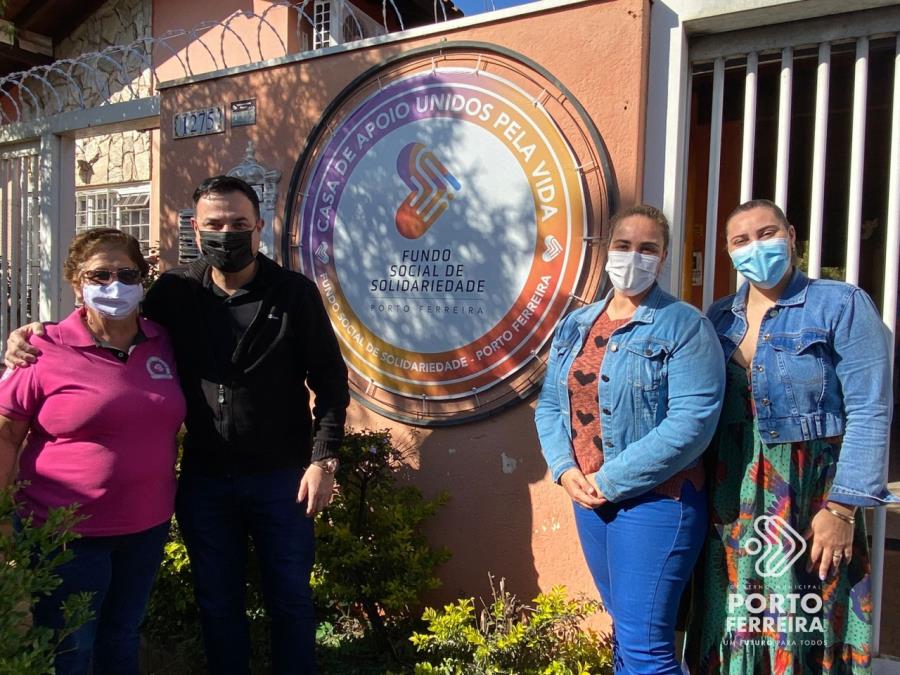 Representantes do Fundo Social de Solidariedade e vereador visitam Casa de Apoio e Hospital do Amor em Barretos