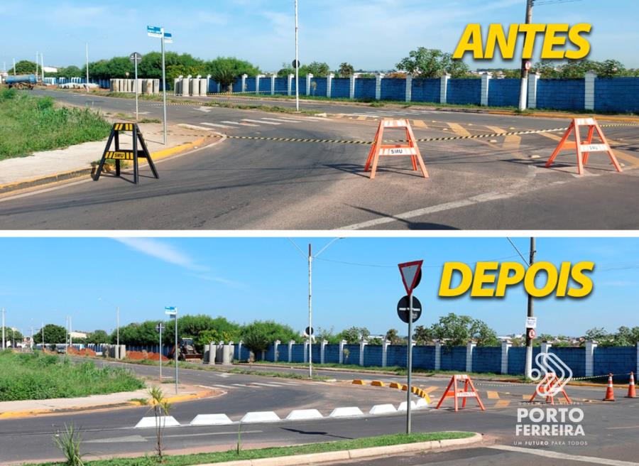 Seção de Mobilidade Urbana instala dispositivos para direcionar fluxo na avenida Padre Nestor Maranhão