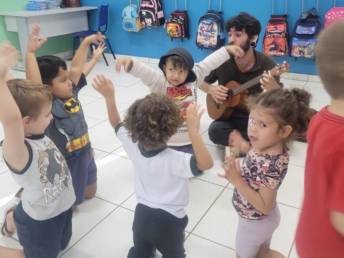 Parceria da Seduc com a Secretaria de Cultura proporciona musicalização em creches da rede de ensino
