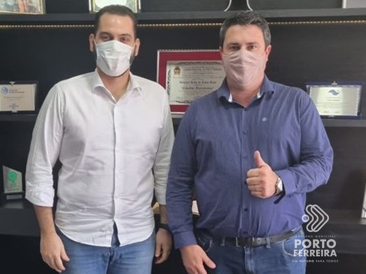Gabinete recebe visitas de prefeito de Leme e de representantes da Cervam, PFFC e Bombeiros