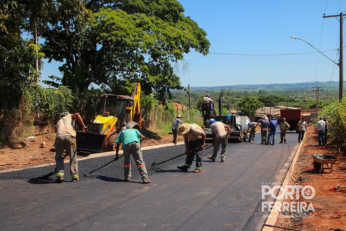 Obras de infraestrutura do Jardim Anésia 2 continuam com pavimentação asfáltica