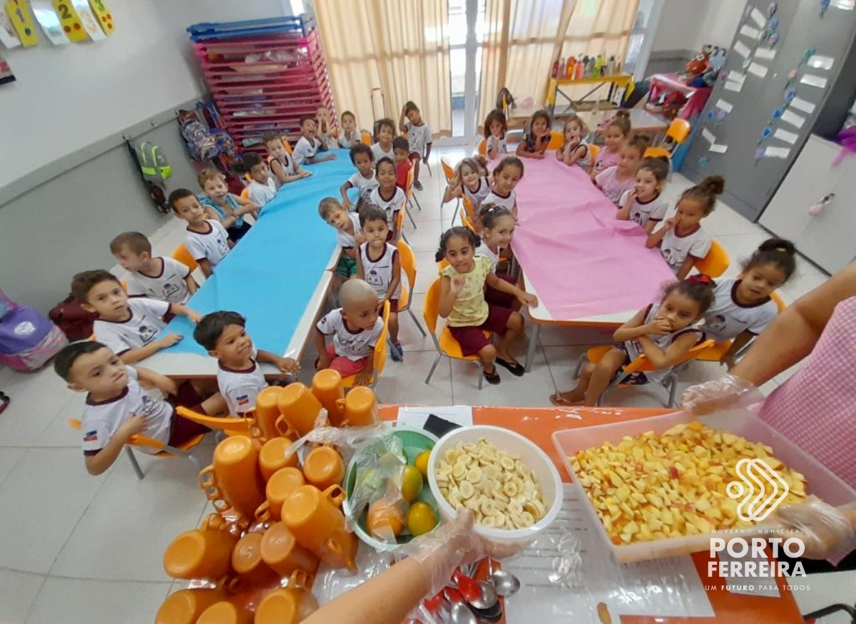 Secretaria de Educação promove ação sobre alimentação saudável em unidades que atendem a Educação Infantil