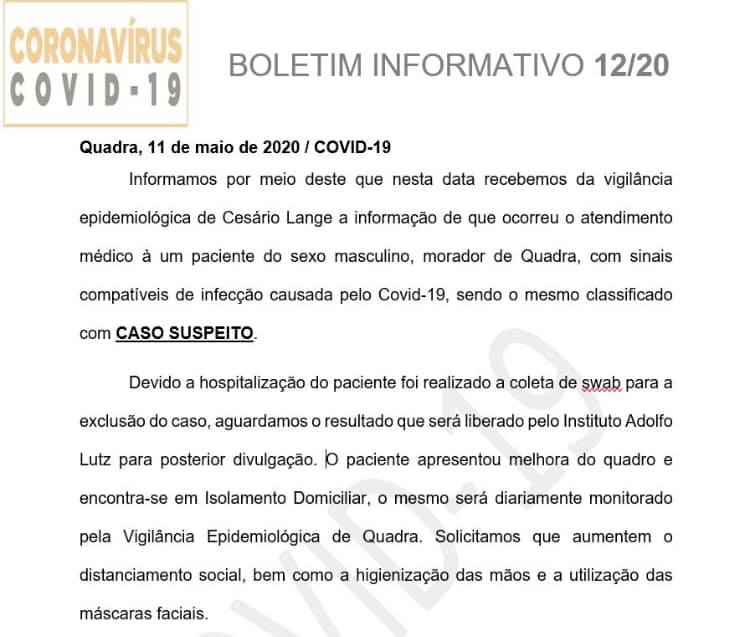 BOLETIM 12/2020 - PMQ CONTRA O CORONAVÍRUS