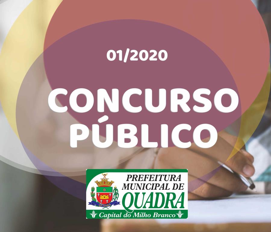 PREFEITURA DE QUADRA ABRE CONCURSO MUNICIPAL PARA DIVERSAS VAGAS