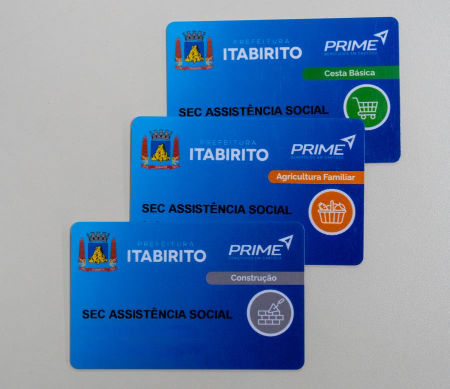 Desenvolvimento social: Prefeitura de Itabirito lança novos cartões de benefícios eventuais