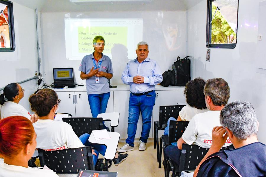 Curso de panificação: Prefeitura de Itabirito oferta capacitação em parceria com a escola móvel do Senai