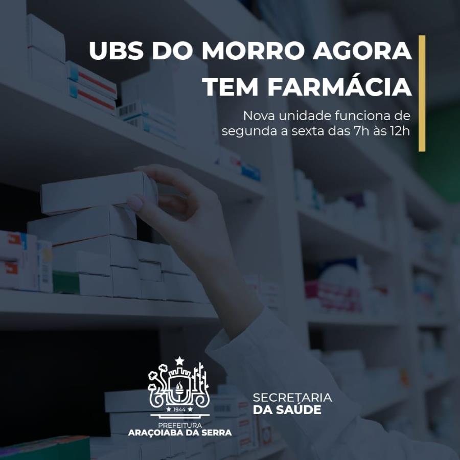 Nova farmácia na UBS do Morro