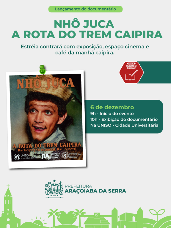 Nhô Juca será homenageado na UNISO com documentário especial
