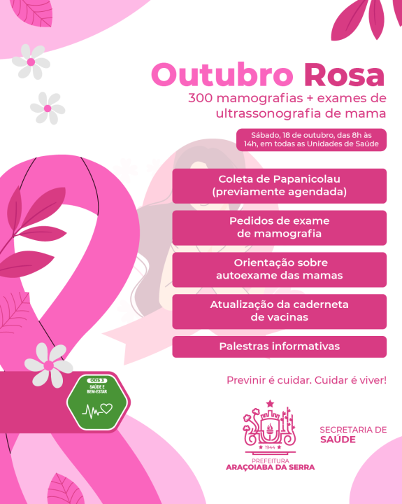 Araçoiaba inicia mutirão de mamografias e exames para zerar fila de espera