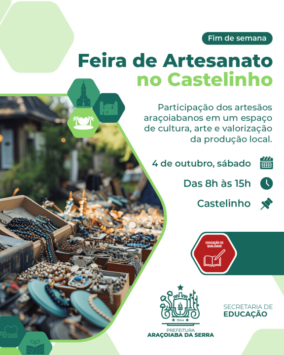 Feira de Artesanato valoriza artistas locais no Castelinho