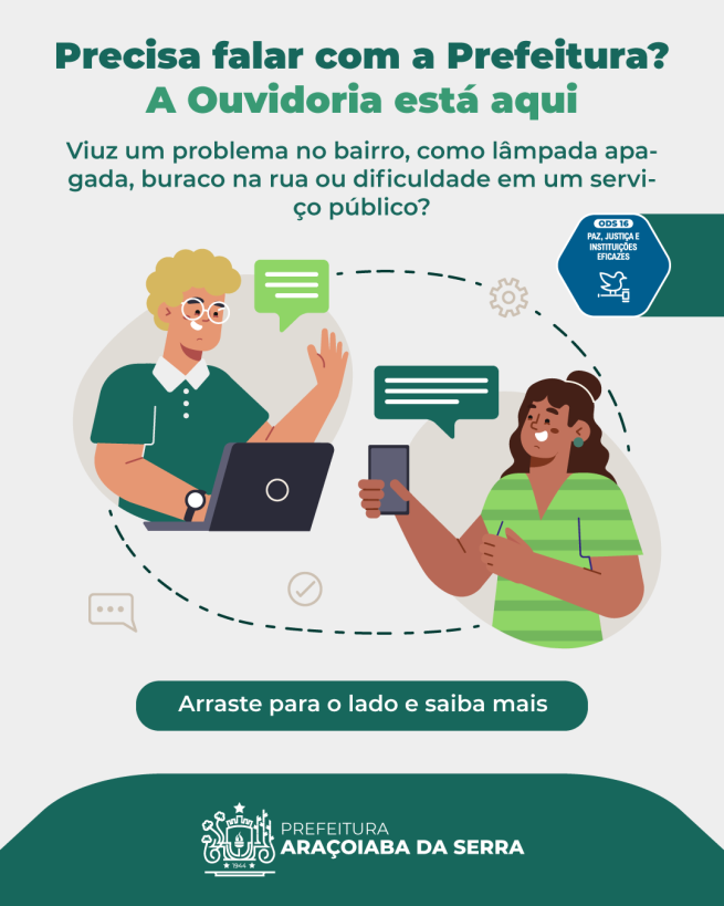 Fale com a Ouvidoria Municipal