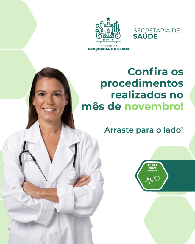 Balanço Mensal da Saúde – Novembro