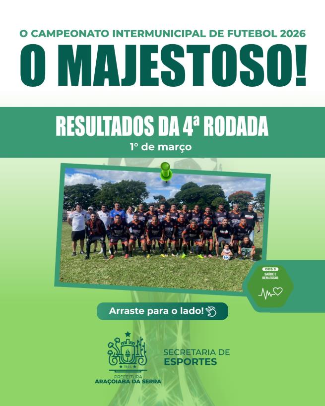 4ª Rodada do Intermunicipal agita o Jundiaquara