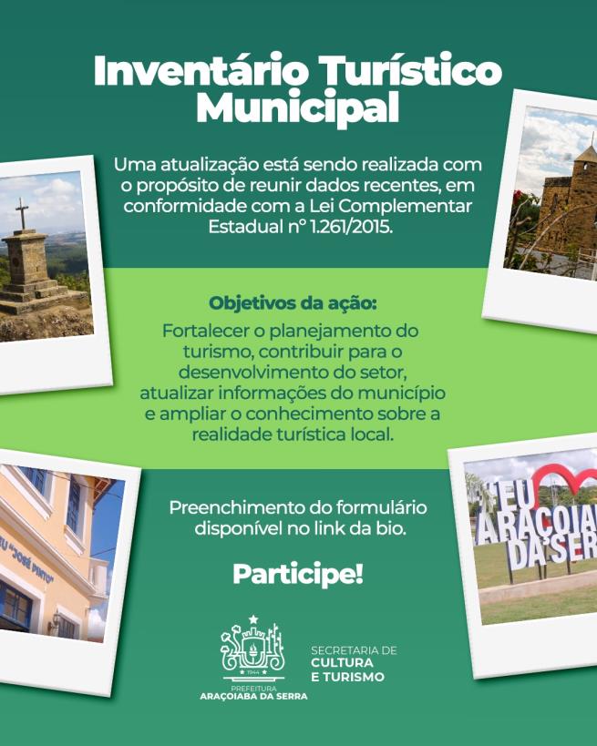 Atualização do Inventário Turístico Municipal