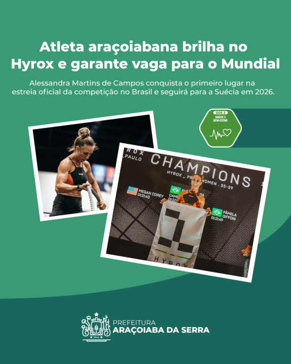 Atleta araçoiabana brilha no Hyrox e garante vaga para o Mundial