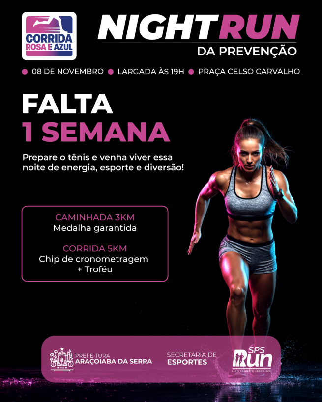 Falta apenas uma semana para a Corrida Rosa e Azul 2025