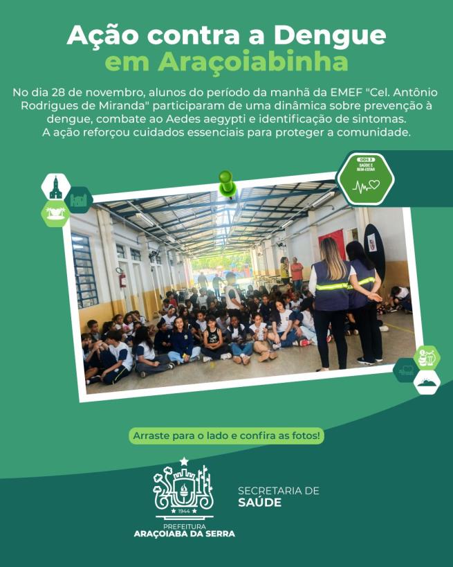 Conscientização Contra a Dengue em Araçoiabinha